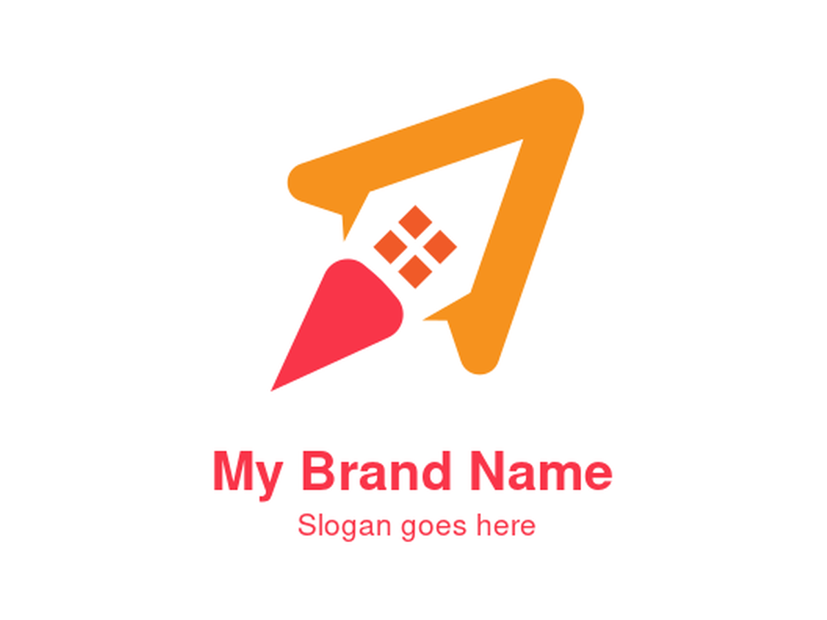 Abstract Rocket House Home Real Estate Logo - Fast Property Sales and Modern Realty Solutions Symbol